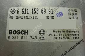 БЛОК УПРАВЛЕНИЯ MERCEDES a6111530991 0281011745 БЕЗ КОДА