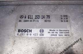 БЛОК УПРАВЛЕНИЯ MERCEDES a6111531479 0281010423 БЕЗ КОДА