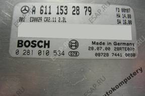 БЛОК УПРАВЛЕНИЯ MERCEDES a6111532879 0281010534 БЕЗ КОДА