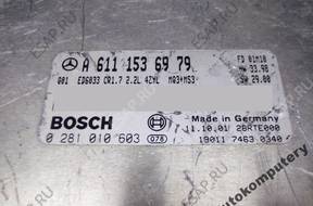 БЛОК УПРАВЛЕНИЯ MERCEDES a6111536979 0281010603 БЕЗ КОДА