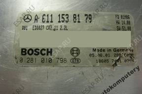 БЛОК УПРАВЛЕНИЯ MERCEDES a6111538179 0281010798 БЕЗ КОДА
