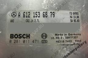 БЛОК УПРАВЛЕНИЯ MERCEDES a6121536879 0281011471 БЕЗ КОДА
