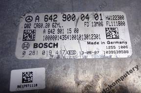 БЛОК УПРАВЛЕНИЯ MERCEDES a6429000401 0281019417
