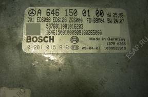 БЛОК УПРАВЛЕНИЯ MERCEDES a6461500100 0281015919 БЕЗ КОДА