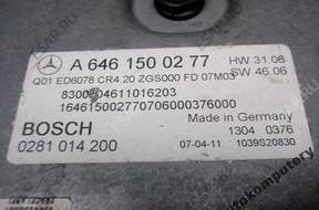 БЛОК УПРАВЛЕНИЯ MERCEDES a6461500277 0281014200 БЕЗ КОДА