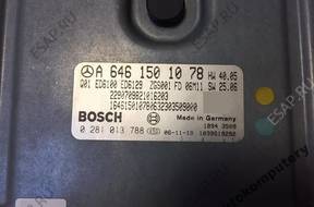 БЛОК УПРАВЛЕНИЯ MERCEDES a6461501078 0281013788 БЕЗ КОДА