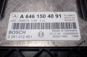 БЛОК УПРАВЛЕНИЯ MERCEDES a6461504091 0281012451 БЕЗ КОДА