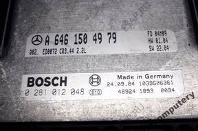 БЛОК УПРАВЛЕНИЯ MERCEDES a6461504979 0281012048 БЕЗ КОДА