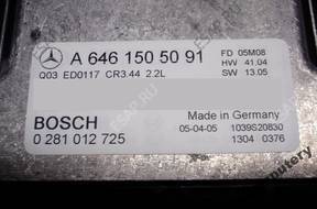 БЛОК УПРАВЛЕНИЯ MERCEDES a6461505091 0281012725 БЕЗ КОДА