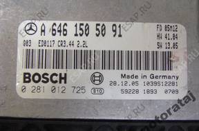 БЛОК УПРАВЛЕНИЯ MERCEDES A6461505091 0281012725 C220