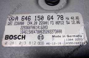 БЛОК УПРАВЛЕНИЯ MERCEDES a6461506478 0281013812 БЕЗ КОДА