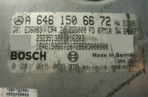 БЛОК УПРАВЛЕНИЯ MERCEDES a6461506672 0281015056 БЕЗ КОДА