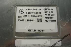 БЛОК УПРАВЛЕНИЯ MERCEDES a6461508378 a0034468940 БЕЗ КОДА