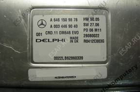 БЛОК УПРАВЛЕНИЯ MERCEDES a6461509878 a0034469040 БЕЗ КОДА