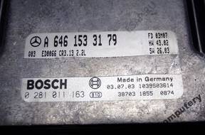 БЛОК УПРАВЛЕНИЯ MERCEDES a6461533179 0281011163 БЕЗ КОДА