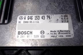 БЛОК УПРАВЛЕНИЯ MERCEDES a6461534379 0281011329 БЕЗ КОДА
