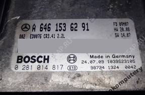 БЛОК УПРАВЛЕНИЯ MERCEDES a6461536291 0281014817 БЕЗ КОДА