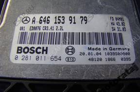 БЛОК УПРАВЛЕНИЯ MERCEDES A6461539179 0281011654 CDI 2.2