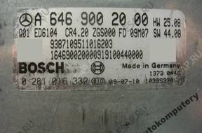 БЛОК УПРАВЛЕНИЯ MERCEDES a6469002000 0281016332 БЕЗ КОДА
