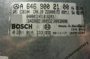 БЛОК УПРАВЛЕНИЯ MERCEDES a6469002100 0281016333 БЕЗ КОДА