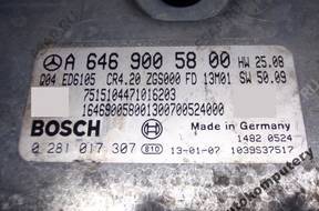 БЛОК УПРАВЛЕНИЯ MERCEDES a6469005800 0281017307 БЕЗ КОДА
