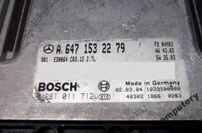 БЛОК УПРАВЛЕНИЯ MERCEDES a6471532279 0281011712 БЕЗ КОДА