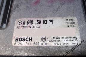 БЛОК УПРАВЛЕНИЯ MERCEDES a6481500379 0281011699 БЕЗ КОДА