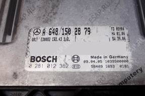 БЛОК УПРАВЛЕНИЯ MERCEDES a6481502879 0281012362 БЕЗ КОДА