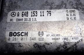 БЛОК УПРАВЛЕНИЯ MERCEDES a6481531179 0281011348 БЕЗ КОДА