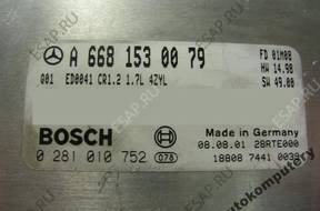 БЛОК УПРАВЛЕНИЯ MERCEDES a6681530079 0281010752 БЕЗ КОДА