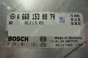 БЛОК УПРАВЛЕНИЯ MERCEDES a6681530879 0281011151 БЕЗ КОДА