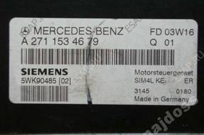 БЛОК УПРАВЛЕНИЯ MERCEDES C-KLASA 1.8 A2711534679 5WK90485 БЛОК УПРАВЛЕНИЯ MERCEDES C-KLASA 1.8 A2711534679 5WK90485