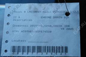 БЛОК УПРАВЛЕНИЯ MERCEDES C KLASA  ДВИГАТЕЛЕМ