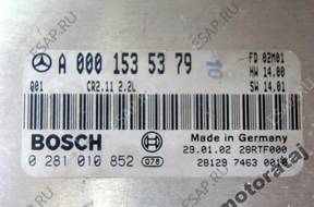 БЛОК УПРАВЛЕНИЯ MERCEDES C220  0281010852  A0001535379