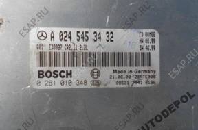 БЛОК УПРАВЛЕНИЯ MERCEDES  CDI 16 V 0281010348 A0245453432