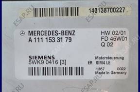 БЛОК УПРАВЛЕНИЯ MERCEDES CLK A1111533179 5WK90416 БЛОК УПРАВЛЕНИЯ MERCEDES CLK A1111533179 5WK90416