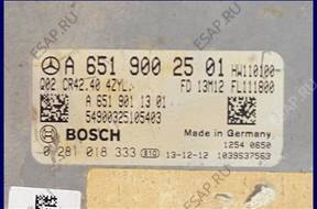 БЛОК УПРАВЛЕНИЯ MERCEDES GLK A6519002501 0281018333