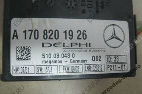 БЛОК УПРАВЛЕНИЯ MERCEDES SLK W170 МОДУЛЬ   ALARMU