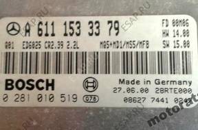 БЛОК УПРАВЛЕНИЯ MERCEDES SPRINTER 0281010519 A6111533379