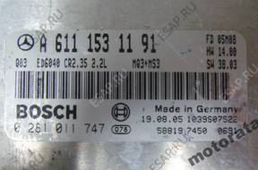 БЛОК УПРАВЛЕНИЯ MERCEDES SPRINTER 0281011747 A6111531191