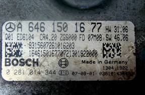 БЛОК УПРАВЛЕНИЯ MERCEDES SPRINTER  0281014344 A6461501677
