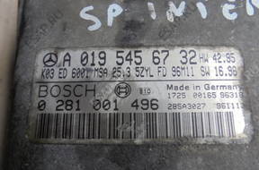 БЛОК УПРАВЛЕНИЯ MERCEDES SPRINTER 2,9 TD 0281001496