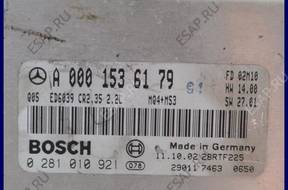 БЛОК УПРАВЛЕНИЯ MERCEDES SPRINTER A0001536179 0281010921