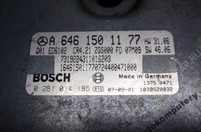 БЛОК УПРАВЛЕНИЯ MERCEDES SPRINTER a6461501177 0281014185