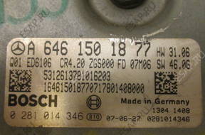 БЛОК УПРАВЛЕНИЯ MERCEDES SPRINTER A6461501877  0281014346