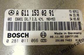 БЛОК УПРАВЛЕНИЯ MERCEDES VITO 0281011066 A6111530291 БЛОК УПРАВЛЕНИЯ MERCEDES VITO 0281011066 A6111530291