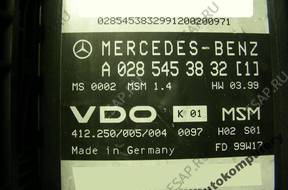 БЛОК УПРАВЛЕНИЯ MERCEDES W168 a0285453832 412250005004