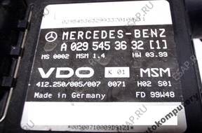 БЛОК УПРАВЛЕНИЯ MERCEDES W168 a0295453632 412250005007