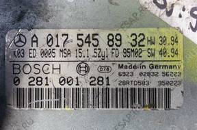 БЛОК УПРАВЛЕНИЯ MERCEDES W202 2.5D 0281001281 A0175458932
