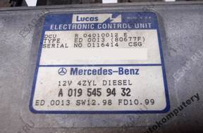 БЛОК УПРАВЛЕНИЯ MERCEDES W202 a0195459432 r04010012e